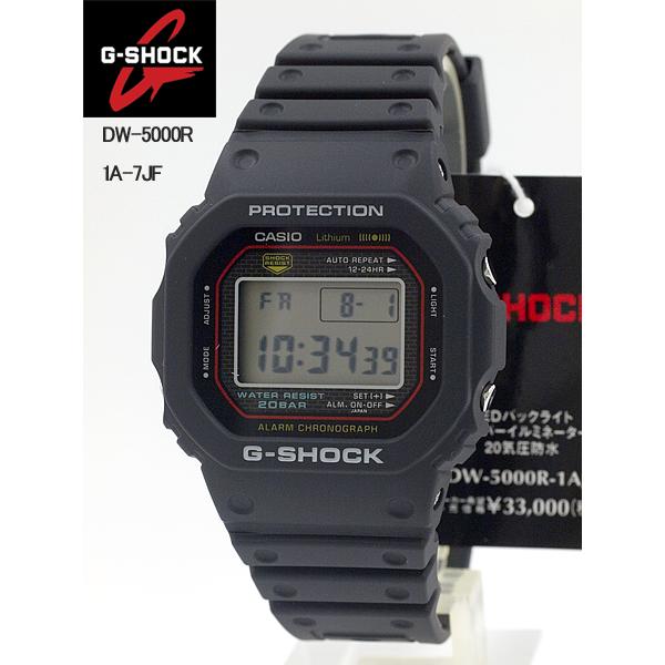 新品未使用CASIO G-SHOCK DW-5000R-1AJF 初代復刻モデル 初代“G-SHOCK”復刻モデルを発売 | CASIO