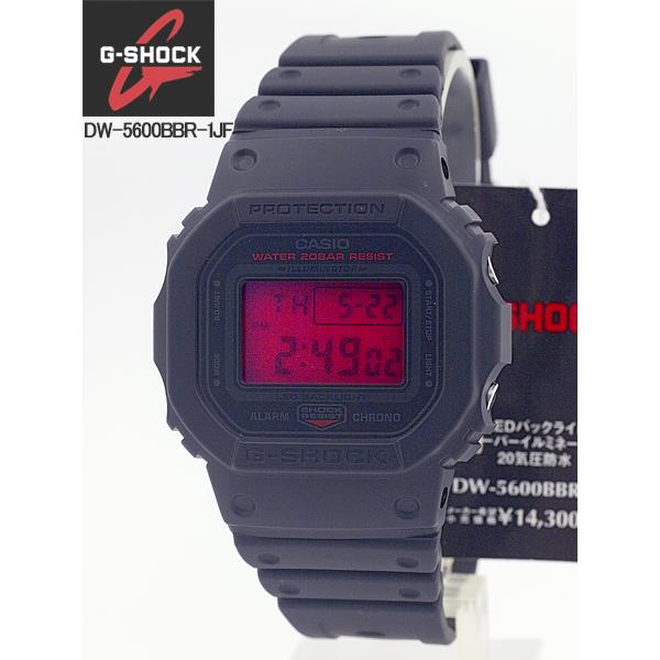 G-SHOCK カシオ CASIO ブラック＆レッドシリーズ 腕時計DW-5600BBR-1JF