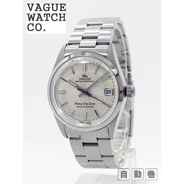ヴァーグウォッチ VAGUE WATCH Every-One Date アンティークスタイル自動巻腕時計 EI-L-003-SS