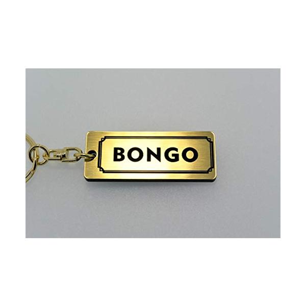 A-537-1 BONGO 金黒 ゴールド2重リング オリジナル キーホルダー ストラップ スマートキーケース キーケース ブランクキー メインキー 等に マツ
