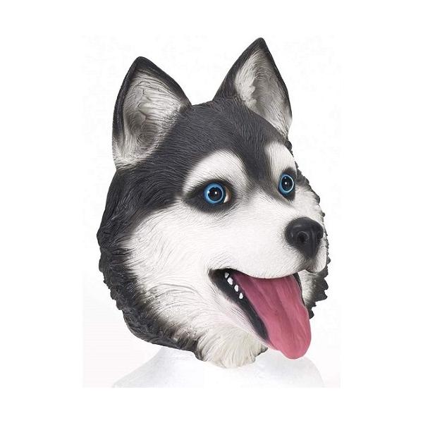 在庫あり アニマルマスク NEWハスキー アイコ 被り物 シベリアンハスキー 犬 イヌ いぬ コスプレ パーティー ハロウィン