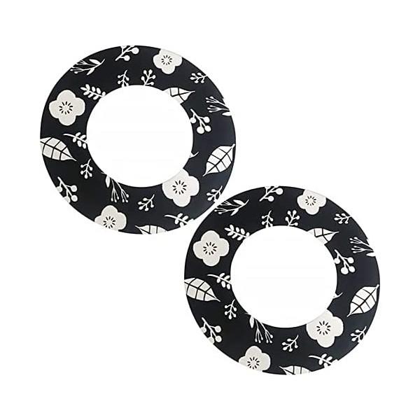 ガスコンロ周りの汚れや傷、焦げ付きをガードします！丸洗いできる ガスコンロ用汚れ防止マット2枚組 ガスコンロ 五徳の下 敷く 油汚れ 汚れ防止シート 焦げ付き防止 ガスコンロカバーコンロカバー 油防止シート コンロフレームカバー かわいい ...