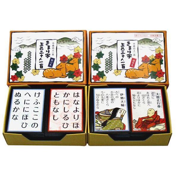 学校の休み時間（10分）や、ご家庭でのちょっとした短い時間で、競技かるたが楽しめるように、100枚のかるた札を、きまり字別に20枚ずつ5種類に色分けしました。取札の裏には上の句が書かれていてきまり字もわかるようになっていますので練習にも使え...