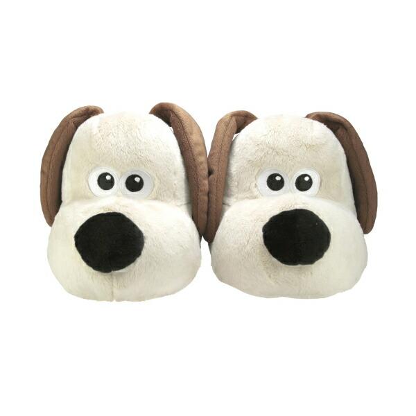 ウォレスとグルミットよりしっかり者の犬のグルミットが！ ルームシューズになって登場♪　【商品仕様】ブランド名：ツジセルメーカー型番：9606047原産国／製造国：中国代表カラー：ブラウンサイズ：約 H15×W30×D15cm（23~25cm...