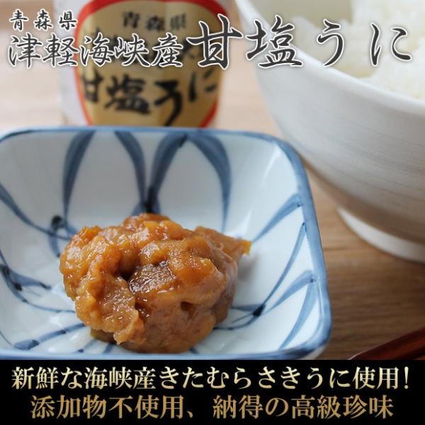 青森県産 塩うに60g入 無添加・ノンアルコールで仕上げ 解凍後はお
