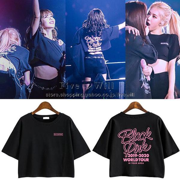 送料無料◇2023新入荷 BLACKPINK WORLD TOUR 韓流グッズ 半袖 Tシャツ