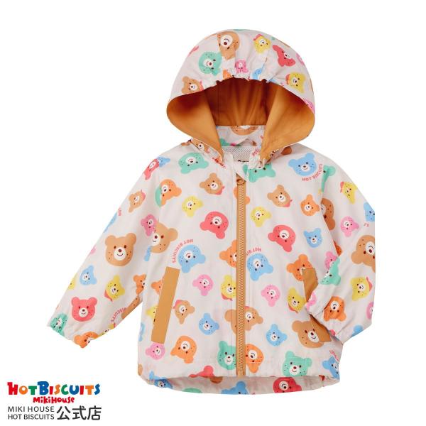 ミキハウス ホットビスケッツの総柄ウィンドブレーカー。人気のカラフルビーンズシリーズからウインドブレーカーが登場！いろんな色のビーンズが総柄になったポップなデザイン。ホットビスケッツらしいカラフルな配色が子どもらしく元気な印象に。ユニセック...