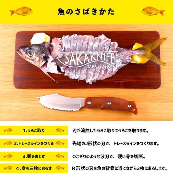 包丁 ナイフ SAKAKNIFE サカナイフ 専用シャープナーセット 魚 さばく