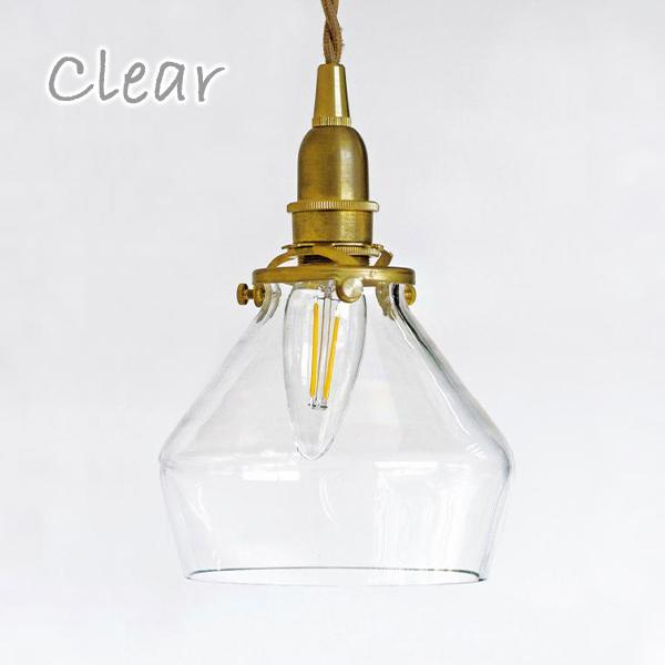 イエロー波型ガラスシェードライト 照明 シェード 【 Type A ガラスシェード ポワー クリア