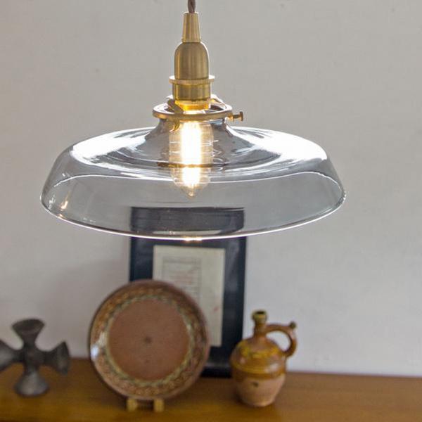 照明 シェード ガラスシェード ブリム ライト ペンダントライト