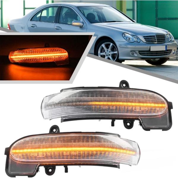 メルセデスベンツ クリアレンズ仕様 W203 Cクラス LED 流れて