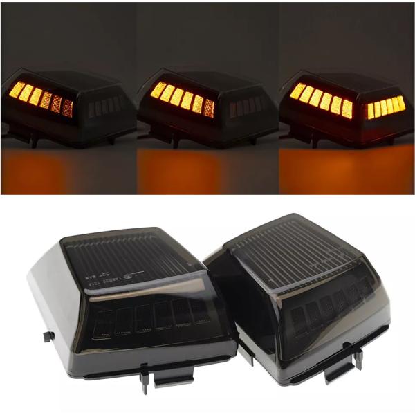 ベンツ LED シーケンシャル フロント ウインカー スモークレンズ W463A