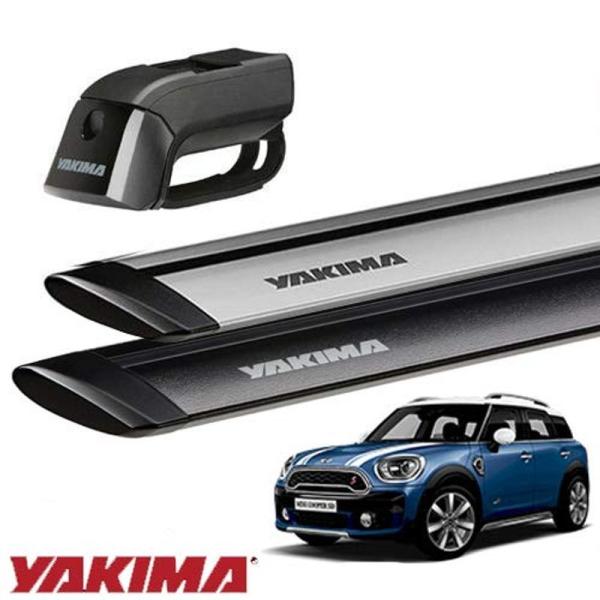 YAKIMA 正規品 ミニ クロスオーバー F60に適合 ルーフレール付き車両用 ベースキャリアセット (ティンバーライン ジェットストリー