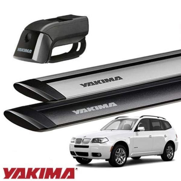 YAKIMA 正規品 BMW X3 E83型 ルーフレール付き車両に適合 ベースキャリアセット (ティンバーライン・ジェットストリームバーM