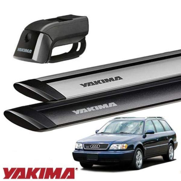 YAKIMA 正規品 アウディ A6/S6ワゴン 4A系 1994-97年式 ルーフレール付き車両に適合 ベースキャリアセット (ティンバー
