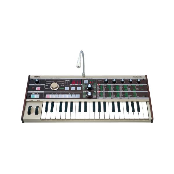 KORG アナログ モデリング シンセサイザー ボコーダー microKORG マイクロコルグ コンパクト 電池駆動可 37鍵 アダプター マイク付属