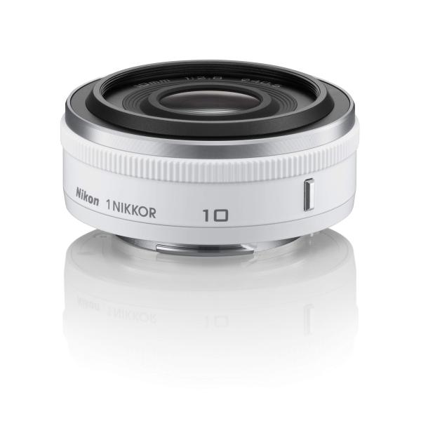 【極上美品・返品保証】Nikon1 10mm F2.8 ホワイト 単焦点レンズ Nikon 単焦点レンズ 1 NIKKOR 10mm f/2.8 ホワイト ニコンCX