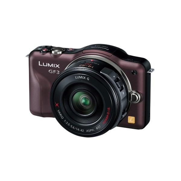 パナソニック ミラーレス一眼カメラ LUMIX GF3 電動ズームキット センシュアルブラウン DMC-GF3X-T