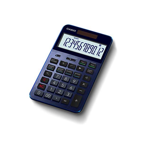 カシオ プレミアム電卓 12桁 ネイビー S100BU