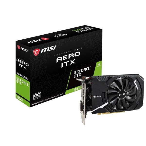 MSI GeForce GTX 1650 AERO ITX 4G OCV1 グラフィックスボード VD7301