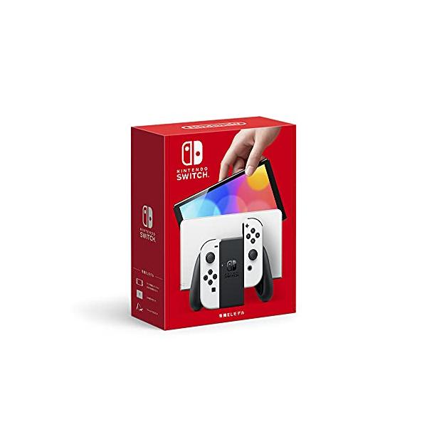 Nintendo Switch(有機ELモデル) Joy-Con(L)/(R) ホワイト : ホット