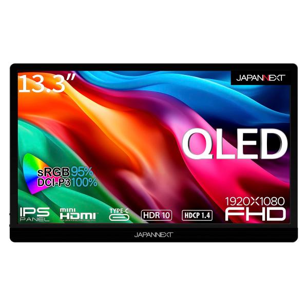 JAPANNEXT 13.3インチ モバイルモニター IPS パネル フルHD 1920x1080