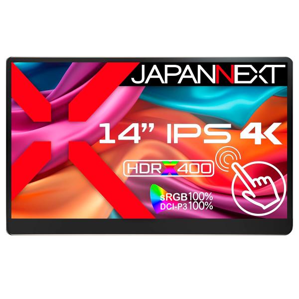 JAPANNEXT 14インチ モバイルモニター IPS パネル 4K UHD 3840x2160