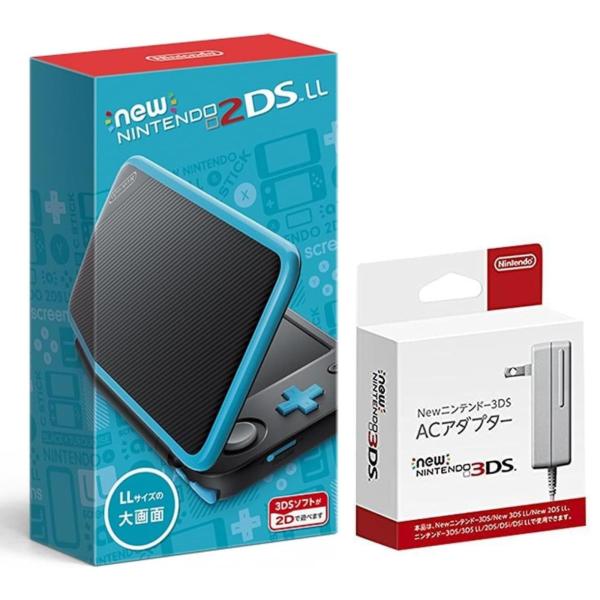 整備済み品】 Nintendo Newニンテンドー2DS LL 充電器付き 【ブラック