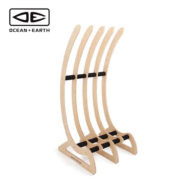 OCEAN＆EARTH サーフボード ラック スタンド TIMBER FREE STANDING RAX 4 BOARDS 正規品 1world