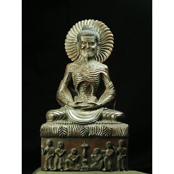 釈迦苦行像 銅造彫金仕上げ 一点もの : 仏像仏画チベット美術卸 釈迦苦行像 銅造彫金仕上げ 一点もの : 仏像仏画チベット美術卸