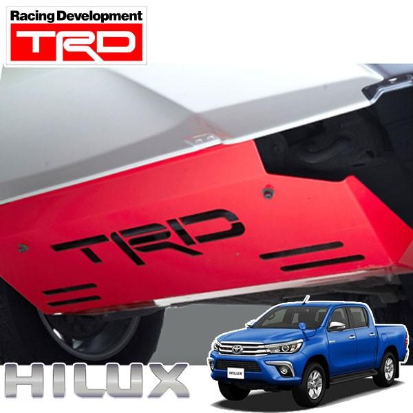 送料込 北海道沖縄別 新型ハイラックス フロント スキッド プレート Trd Asia 正規品 アンダー ガード レッド カバー Hilux Gun125 Tr ホットパーツ 通販 Yahoo ショッピング