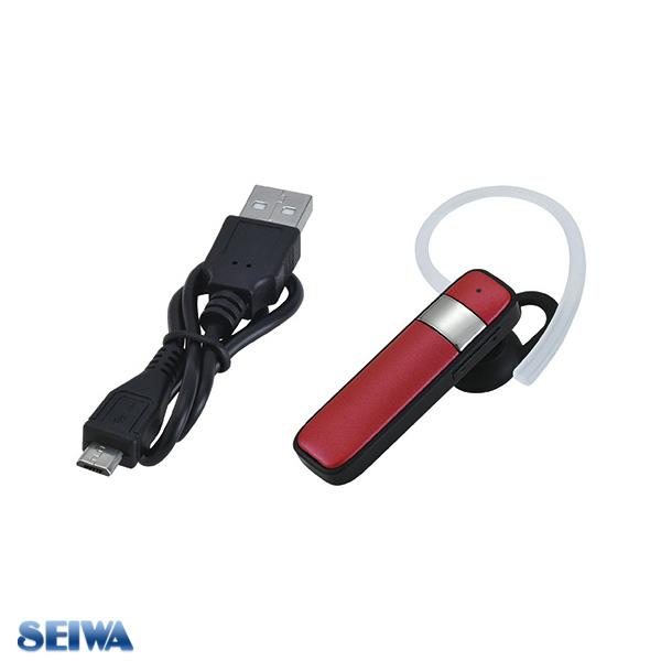 セイワ Bluetooth イヤホン ハンズフリー 通話 電話 車 ヘッドセット コンパクト レッド イヤーフック ワイヤレス 会話 スマホ Bte121 カー用品のホットロード春日井西店 通販 Yahoo ショッピング