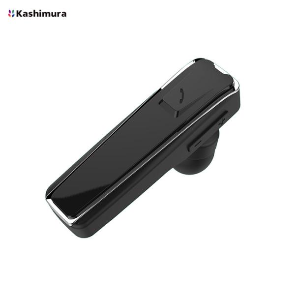 Bluetoothイヤホン カナル式 ブラック ワイヤレス通話 Bluetooth Ver.5.1 片耳 ひっかけタイプ 4台ペアリング  Kashimura BL-117