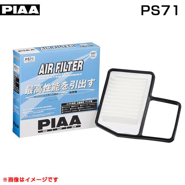 他サイト： エアーフィルター スズキ/日産/マツダ車用 MRワゴン・ハスラー・ワゴンR等 純正交換タイプ PIAA PS71の商品画像