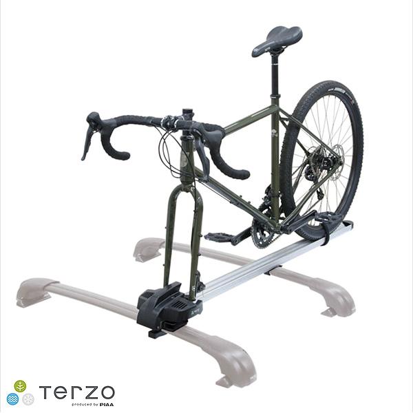 専用品・TERZO・サイクルキャリア・新品 TERZO ルーフサイクルキャリア フォークダウンタイプ 自転車 車載 MTB