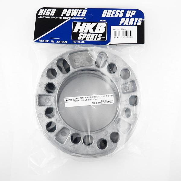 他サイト： HKB/東栄産業：ホイールスペーサー シルバー 10mm 4/5H PCD100/114.3 4枚入り/HKWS10の商品画像