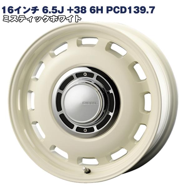 最大P12倍 2/22限定】16インチ 6.5J +38 6H PCD139.7 ハイエース200系