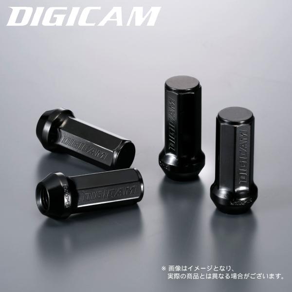DIGICAM クロモリレーシングナット 7角袋 4個 50mm M12×P1.5 ロング