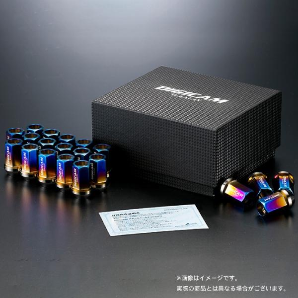 M12×P1.5 6角 17HEX 35mm DIGICAM チタンレーシングナット 貫通タイプ 