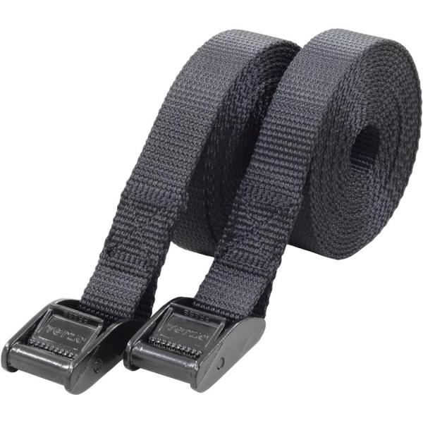 他サイト： 2本入 幅25mm 荷物固定ベルト バックル付 ベルト 4.6m ブラック EM72 Terzoの商品画像