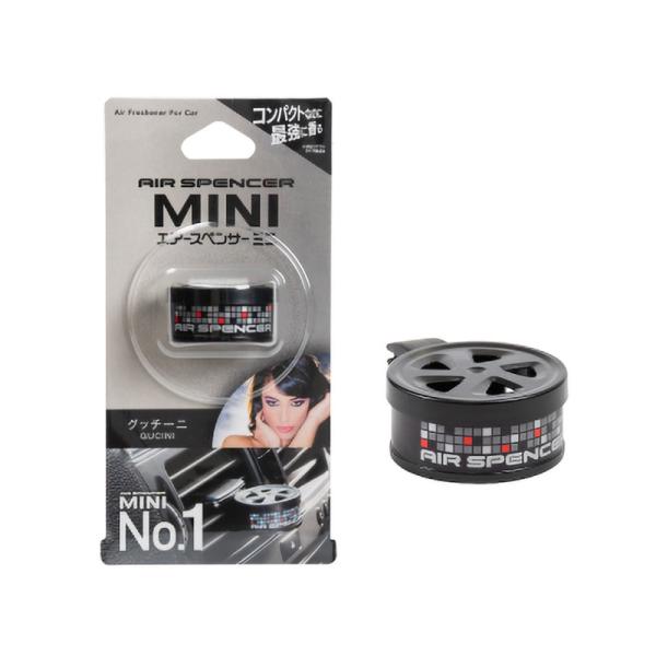 エアコン送風口取付型 車内 コンパクトなのに最強に香る 芳香剤 エアースペンサーMINI No1 グッチーニ C32 栄光社