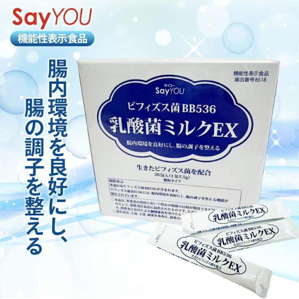 乳酸菌サプリ 粉末 ミルクEXビフィズス菌 オリゴ糖 難消化性デキストリン 腸内環境 腸の調子 腸活 腸内環境を整え ラクチュロース 便秘 BB536