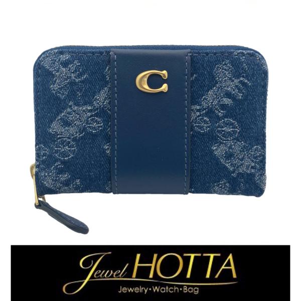美品 COACH コーチ エッセンシャル デニム カードケース 小銭入れ COACH｜【公式】エッセンシャル スモール ジップ アラウンド カード