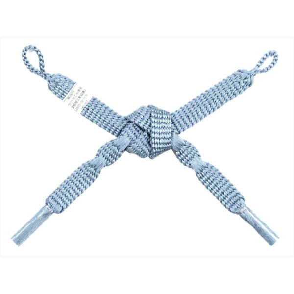 羽織紐 女性用  hh-2  ブルーグレー地