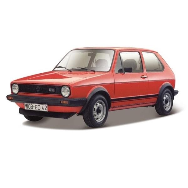 ミニカー 1/24 ブラゴ 1979 VW フォルクスワーゲン ゴルフMk1 GTI 赤 