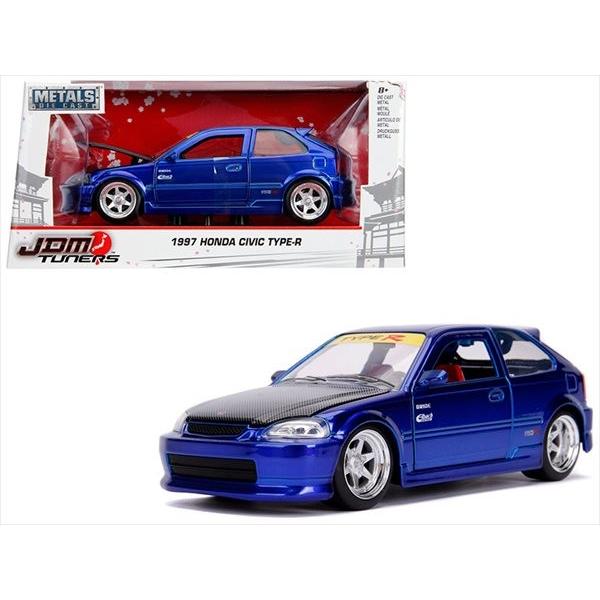 迫力のjdmカスタムモデルが登場 ミニカー 1 24 Jadatoys Jdm Tuners 1997 ホンダ シビックek タイプr 青 Type R 予約商品 Hottoys 通販 Yahoo ショッピング