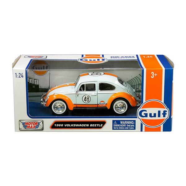 希少品モーターマックス24/1　ブルー ミニカー 1/24 MOTORMAX 1966 VW ワーゲンビートル GULF特別限定