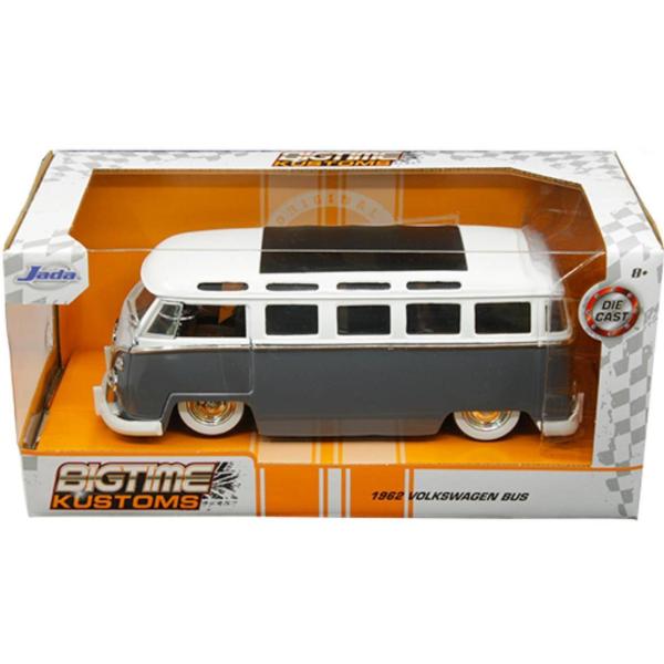 1/24 JadaTOYS VW ワーゲンバス 23ウィンドウ グレー色/白