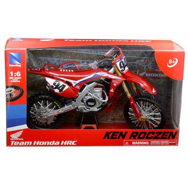 ミニカー 1/6 ホンダ バイク Honda CRF450R (Red) Ken Roczen