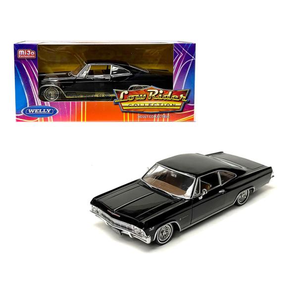 ミニカー　1/24　WELLY　1965　シボレー　インパラ　ローライダー　SS396　黒色　1965 Chevrolet Impala SS 396  Low Rider　　限定予約商品